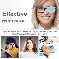 Left or right eye patch for therapy and daily wear