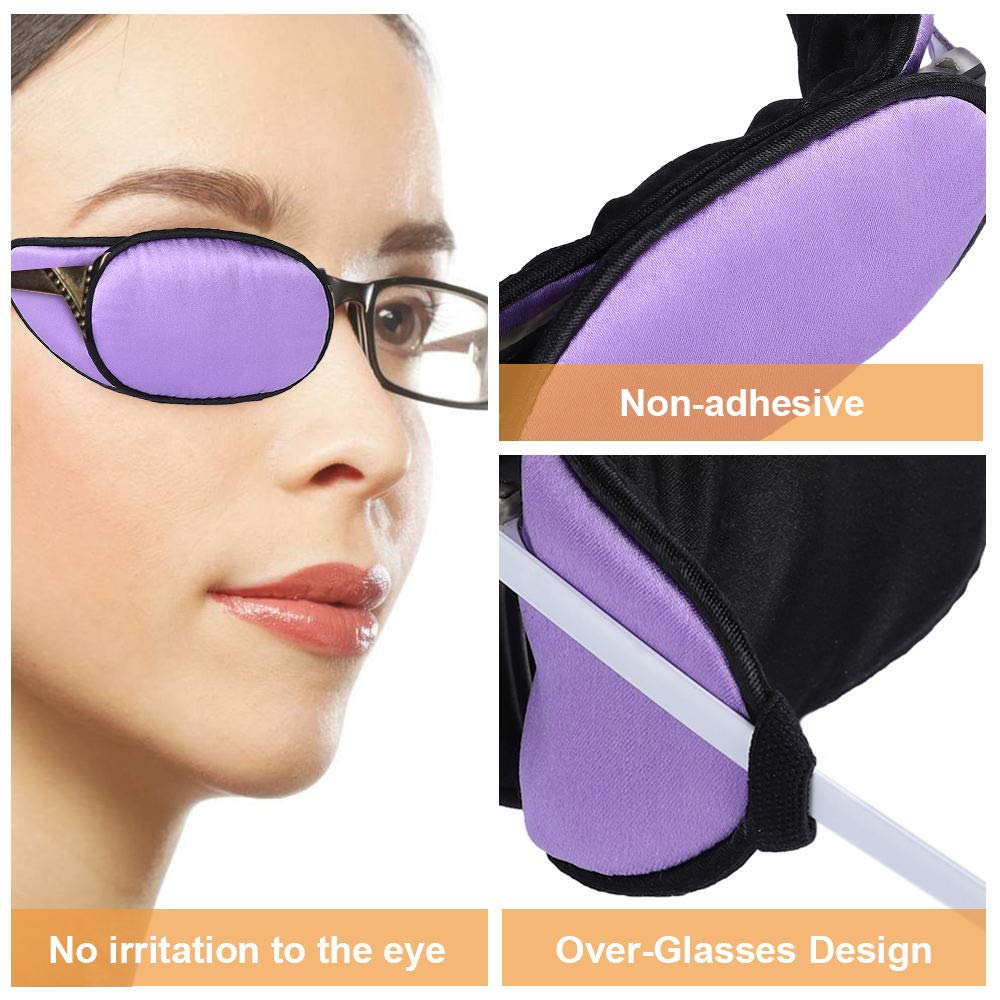 Close-up of 100% Mulberry silk material for eye patch