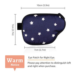 Navy eye patch with white star pattern – unisex adult design