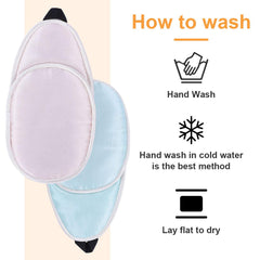 Reusable washable silk eye patch for adults