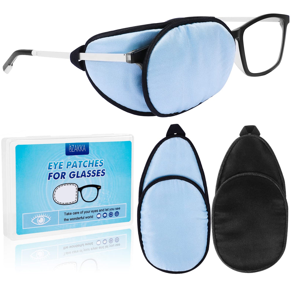 eZAKKA eye patches for adults in light blue color