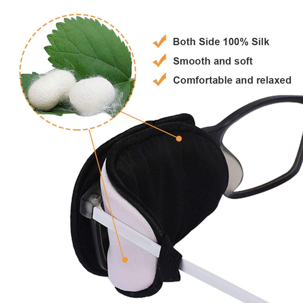 eZAKKA Eye Patch worn over glasses, over-glasses design