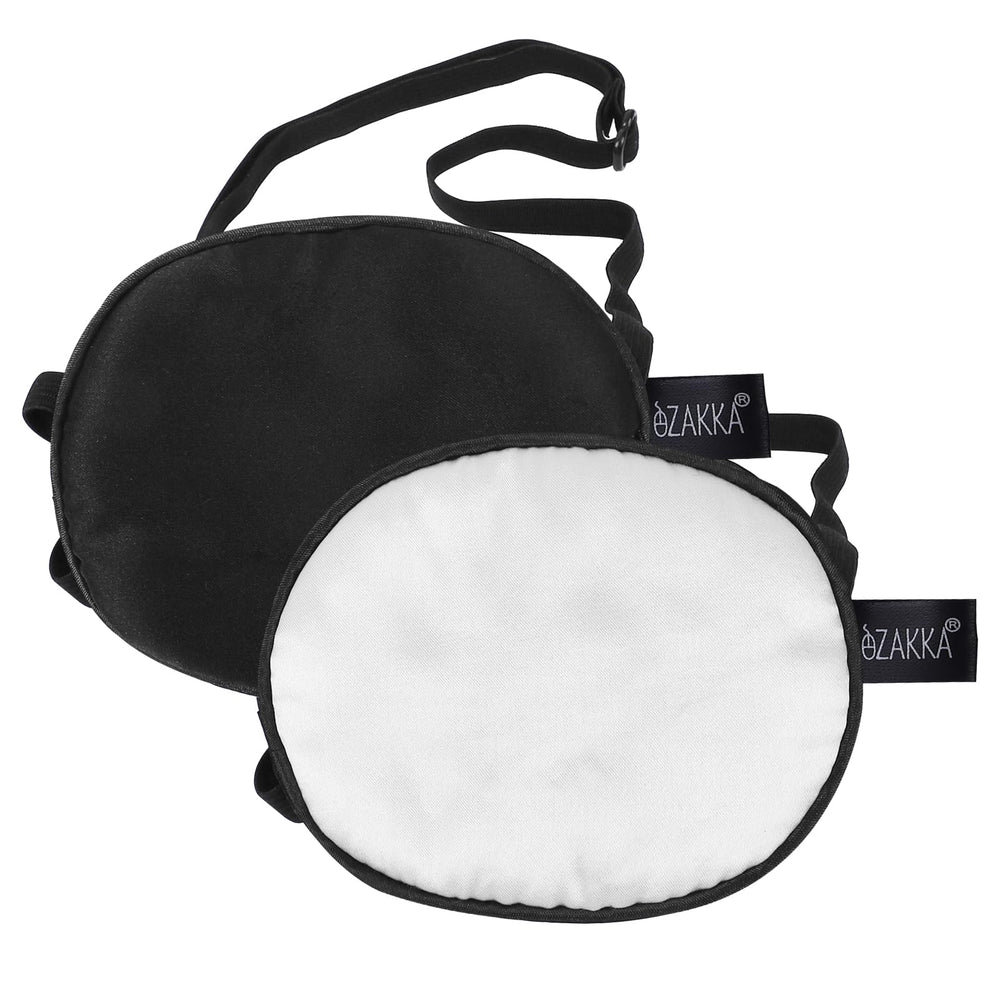 Close-up of soft mulberry silk eye patches