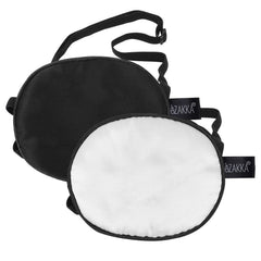 Close-up of soft mulberry silk eye patches