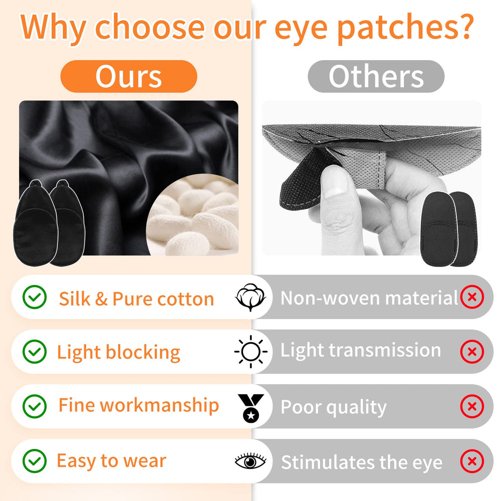 Washable and reusable black eye patch