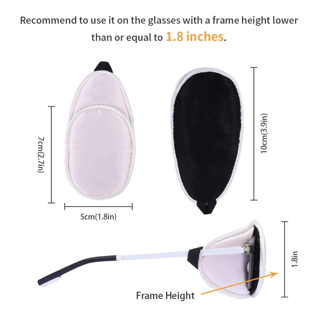 Mulberry silk eye patch suitable for glasses