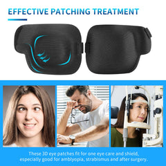 Packaging and size guide for EZAKKA eye patches (9 patches)