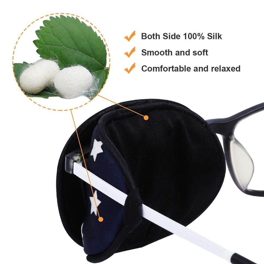 Silk eye patch material made from 100% mulberry silk