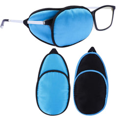 eZAKKA black eye patch on glasses frame