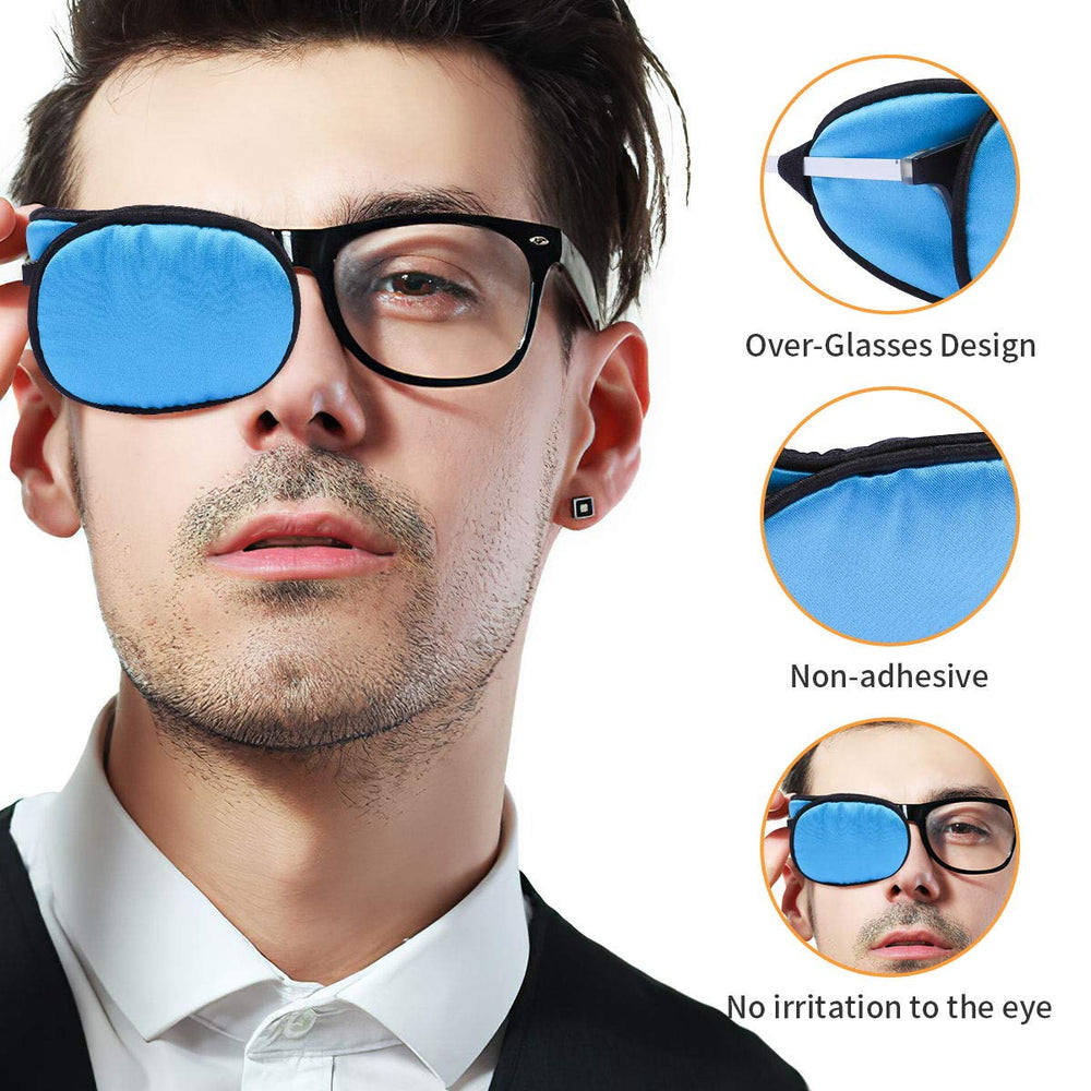 eZAKKA navy blue eye patch flat lay