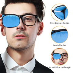 eZAKKA navy blue eye patch flat lay