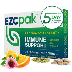 EZC Pak 5-Day Tapered Immune Support Booster bottle front view