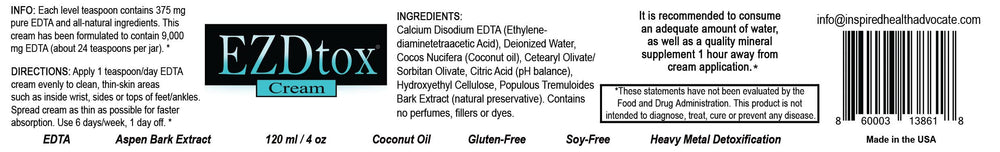 Applying EZDtox Cream to inner wrist for detox