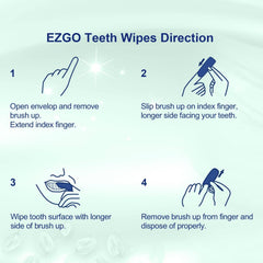 Latex-free teeth wipes for on-the-go oral care