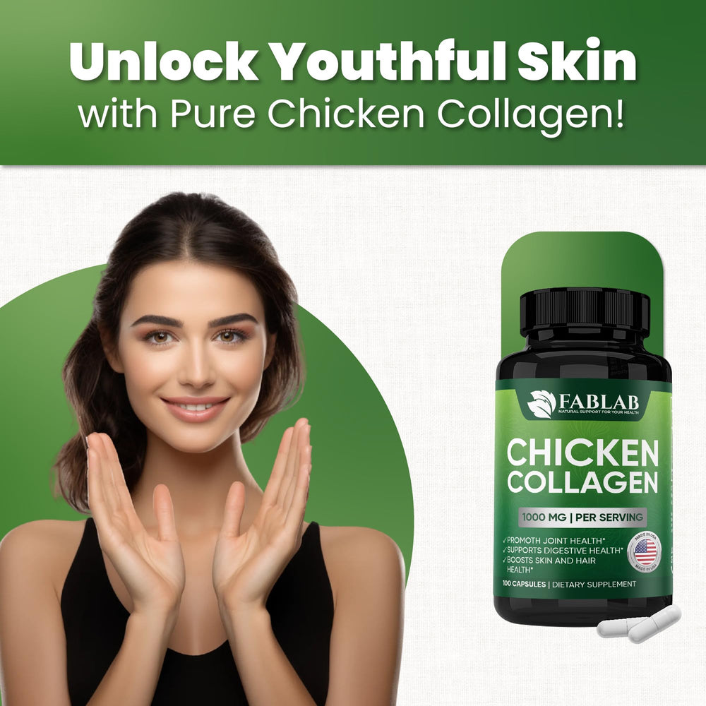 Hydrolyzed collagen peptides illustration representing Type II collagen