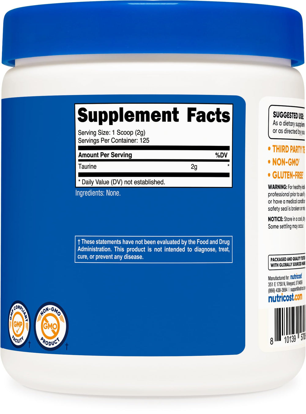 Manufactured in an NSF certified GMP compliant FDA registered facility