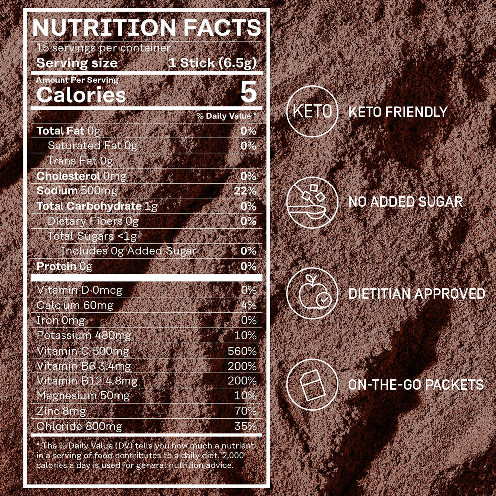 Factor Form Hydration Boost on-the-go stick pack ready to mix.
