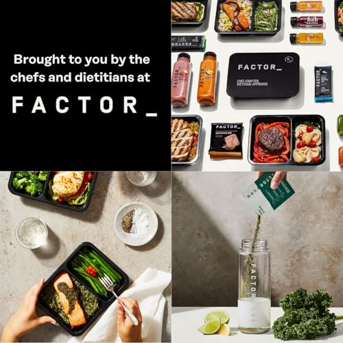 Factor Form chocolate whey scoop with glass of shake emphasizes indulgent flavor