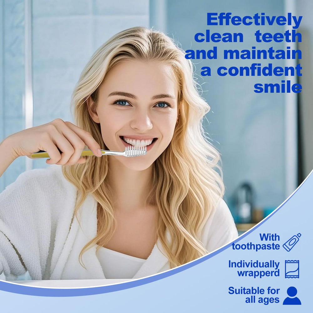 fafortune disposable toothbrush with mini toothpaste