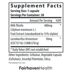 Close-up of 30 capsules in bottle