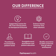 Fairhaven Health measured serving showing scoop and dosage guidance