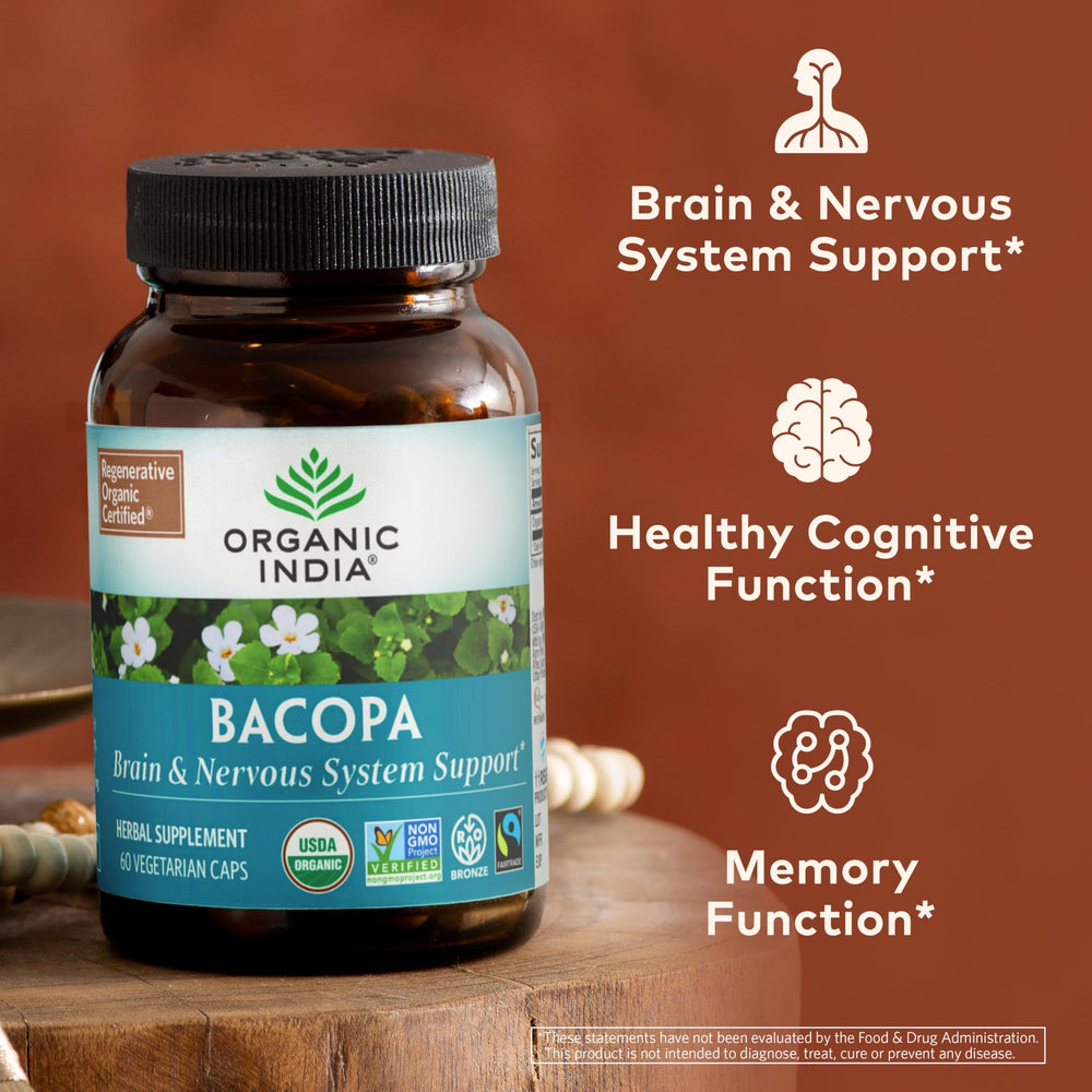 Fairtrade Certified badge on Bacopa packaging