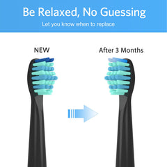 Head design allows easy replacement with a right-turn