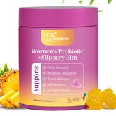 Bottle of Faizalybova Feminine Probiotics Gummies with pineapple flavor