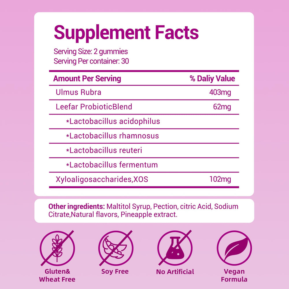 Close-up of pineapple-flavored probiotic gummies