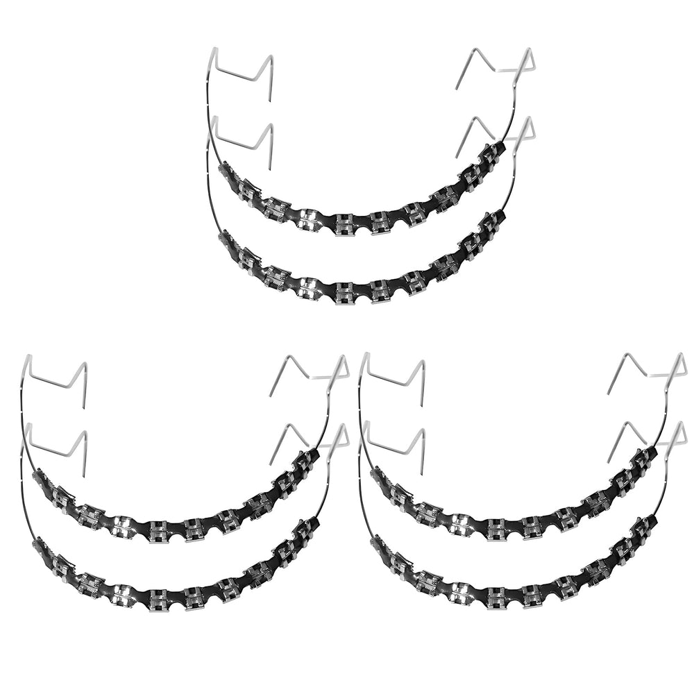 Black braces fake retainer set - 1st pair for dental education