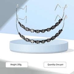 Black braces fake retainer set - 2nd pair for dental education