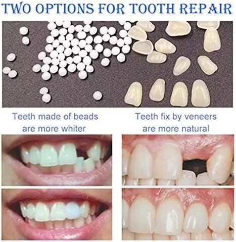 Beads softening in hot water for tooth molding