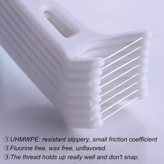 Dental floss threaders for easy threading