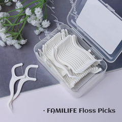 Adult-focused dental floss picks with comfortable grip