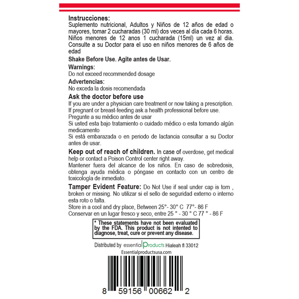 Family-friendly honey syrup suitable for adults and children – 8 oz