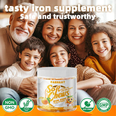 Family-friendly iron supplement suitable for women, men, and kids