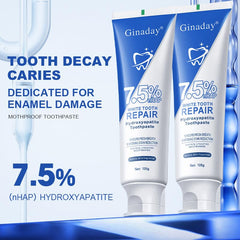 Family using toothpaste for oral health