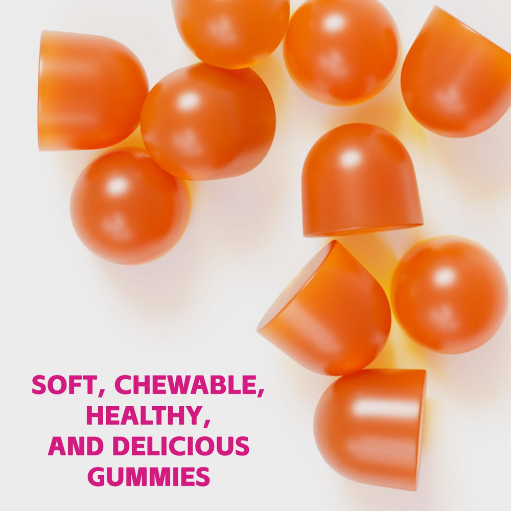 FANCYENERGY Gummies on-the-go display highlight 60-count bottle for portable wellness.