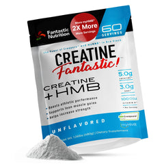 Fantastic Nutrition Creatine + HMB powder bottle with scoop