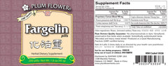 Plum Flower Fargelin packaging back with dosage information