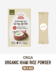 FARMER QUEEN Orga mom Hiami rice powder texture shows fine, silky powder ideal for batters.