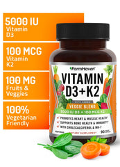 Veggie Fruit Blend ingredients including spinach, broccoli, carrots