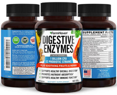 FarmHaven Digestive Enzymes bottle back label