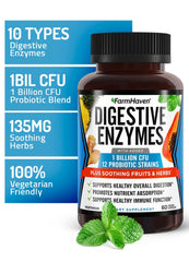 Label highlights 18 probiotics and herbs