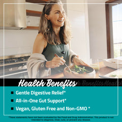 Packaging indicating Made in USA, Non-GMO and gluten-free