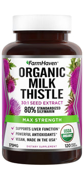 FarmHaven USDA Organic Milk Thistle Capsules bottle