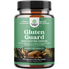 Bottle of Fast Acting Gluten Digestive Enzymes 120-count