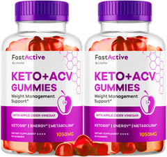 Two-pack Fast Active Keto ACV Gummies box front