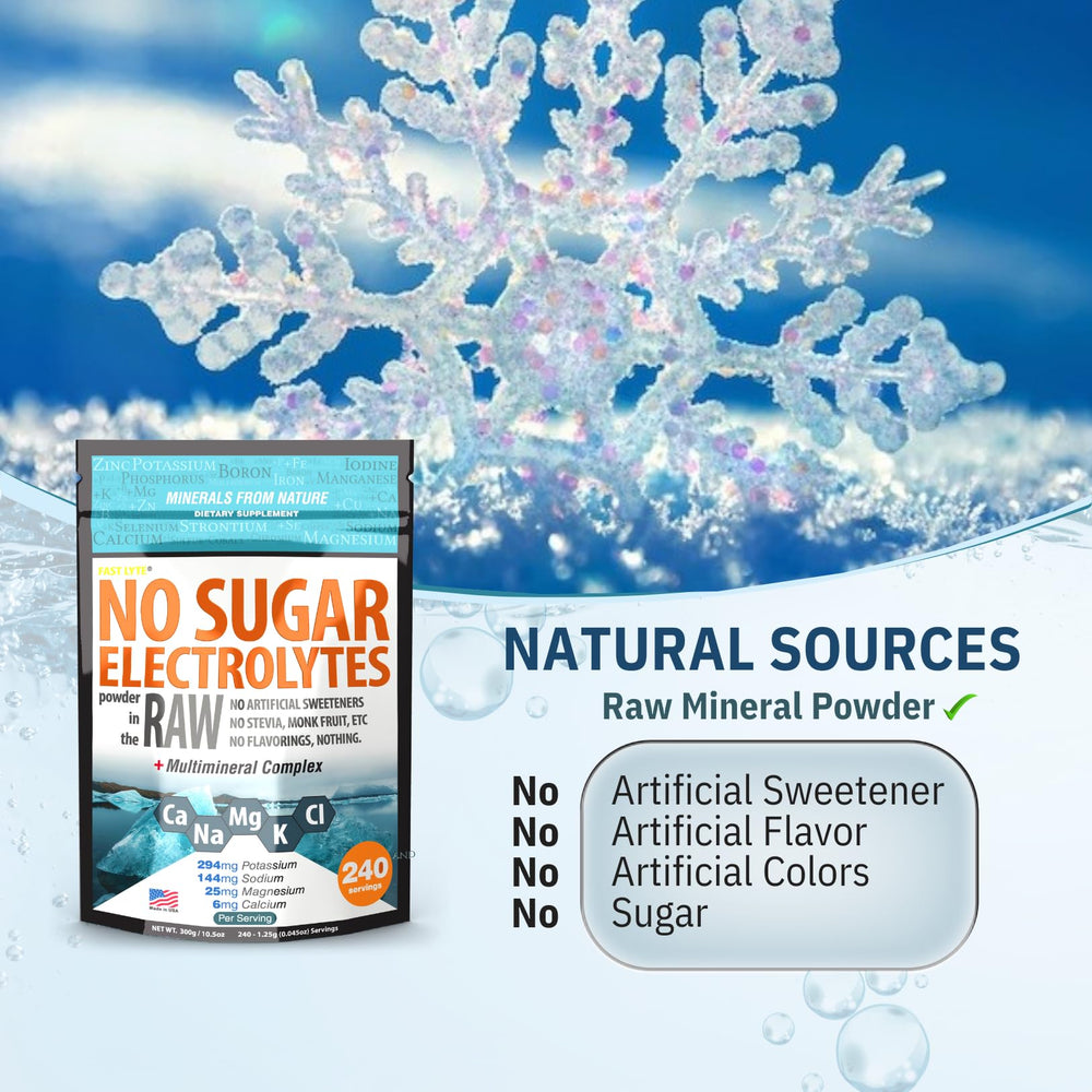 Vegan, non-GMO electrolyte powder with no sweeteners or flavorings