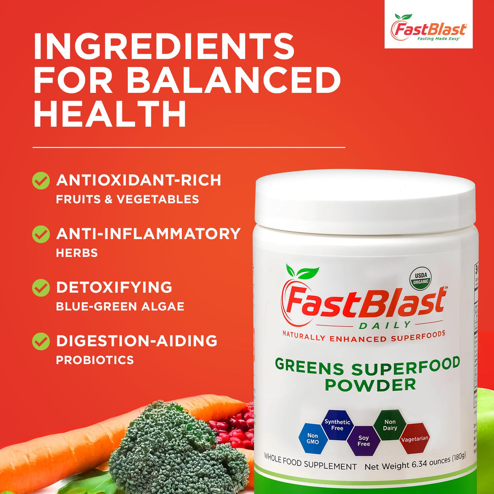 Fermented greens with probiotics in FastBlast